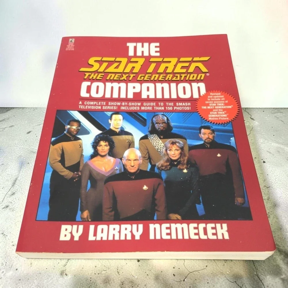 VTG Star Trek TNG Book Lot 1991-1995 Technical Manual & Companions Sci-Fi