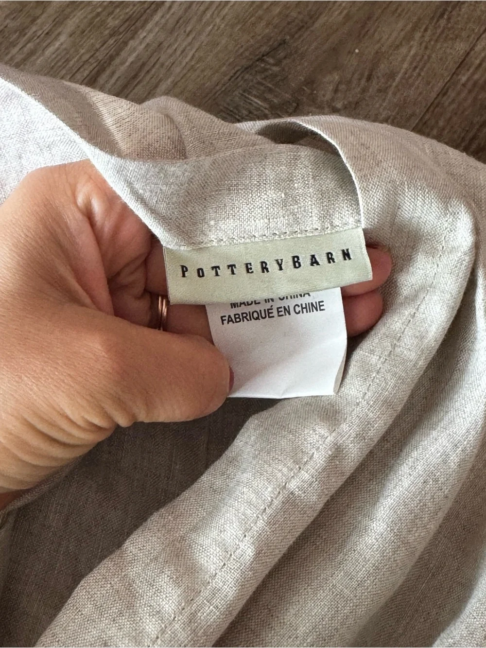 Pottery Barn sham pottery