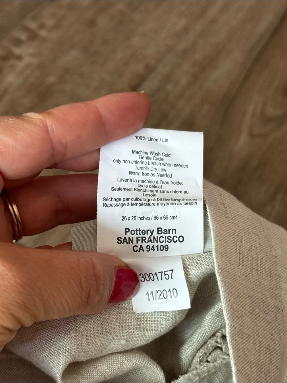 Pottery Barn pillow sham