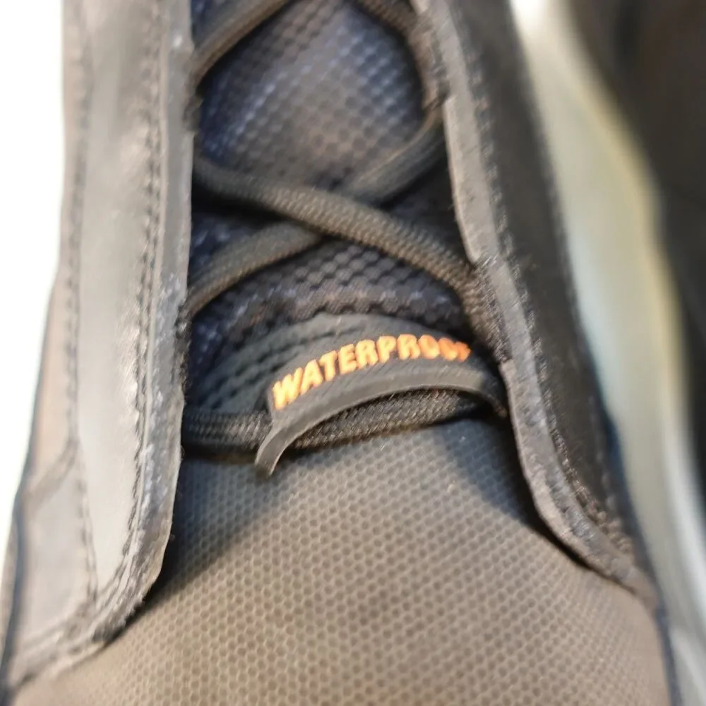 Harley-Davidson Men's Vardon Black Waterproof Leather Riding Sneakers D96175 12M