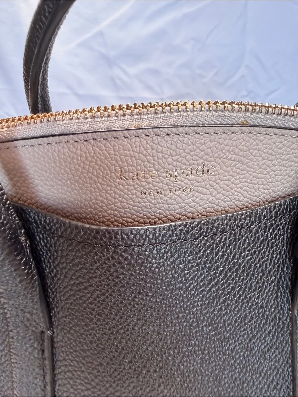 kate spade structured pebbled