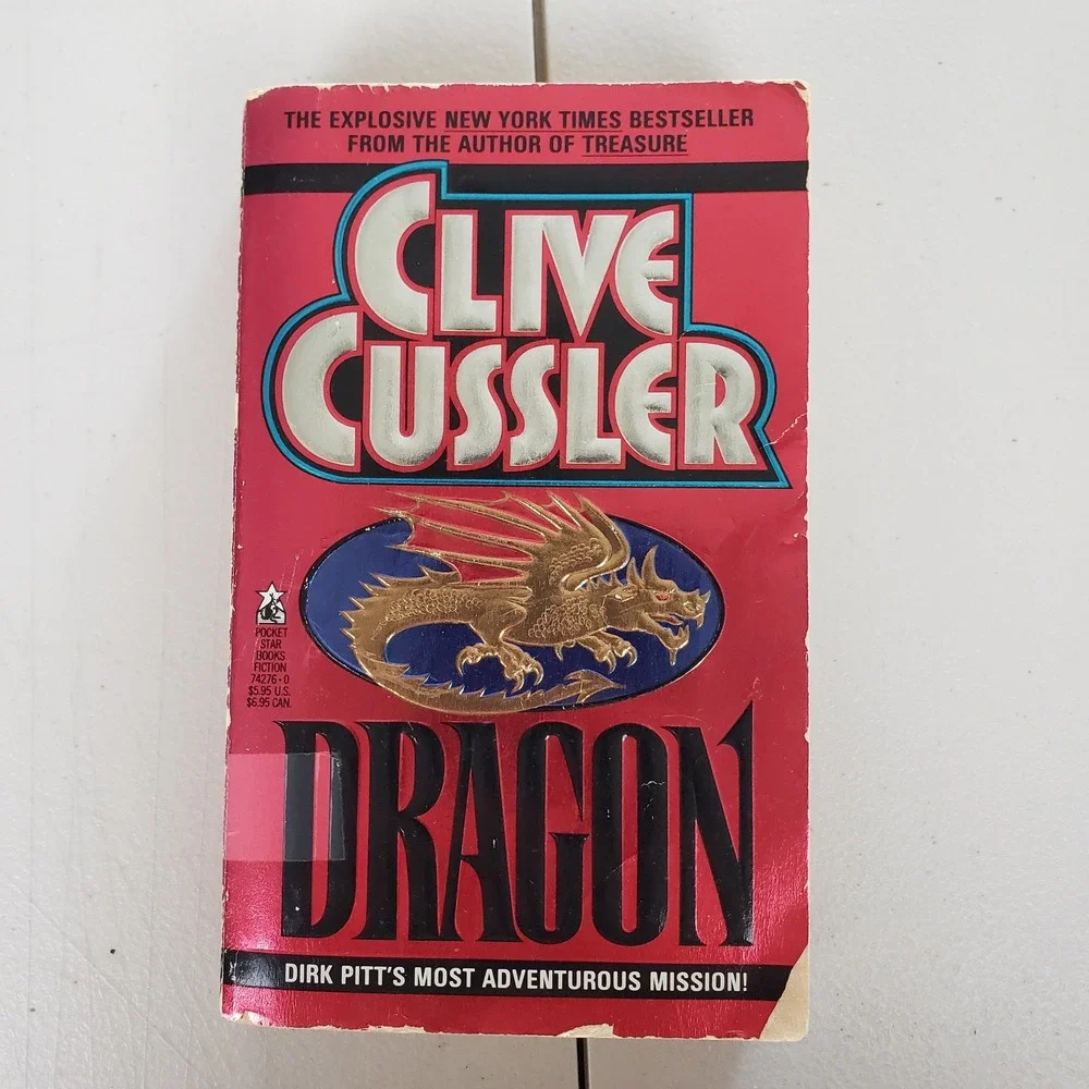 Dragon Clive Cussler Dirk Pitt Adventure Paperback 1991 Pocket Star Books