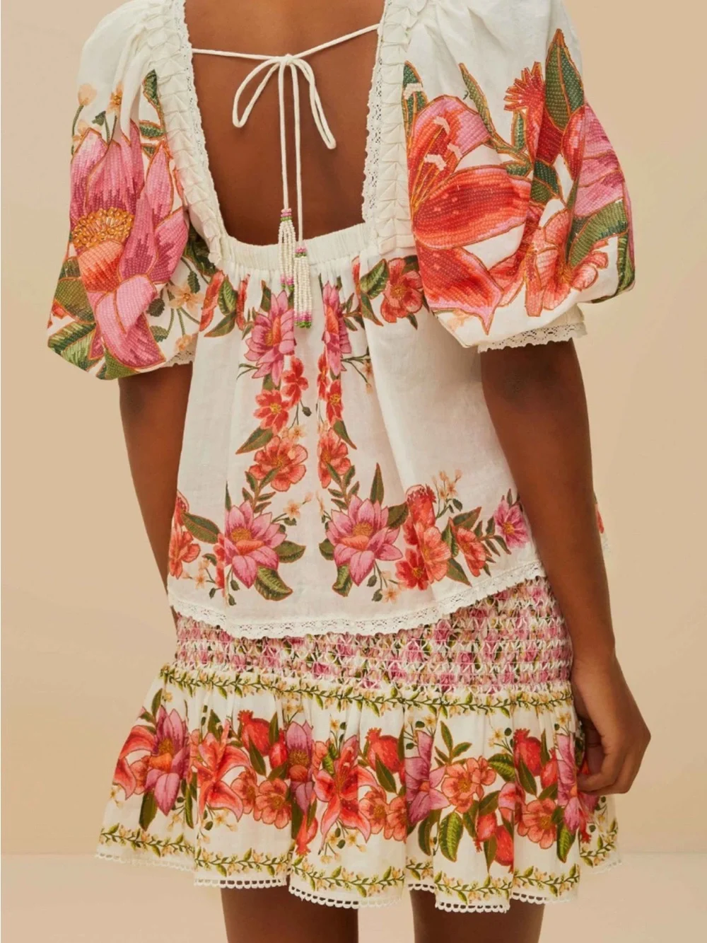FARM Rio smocked square