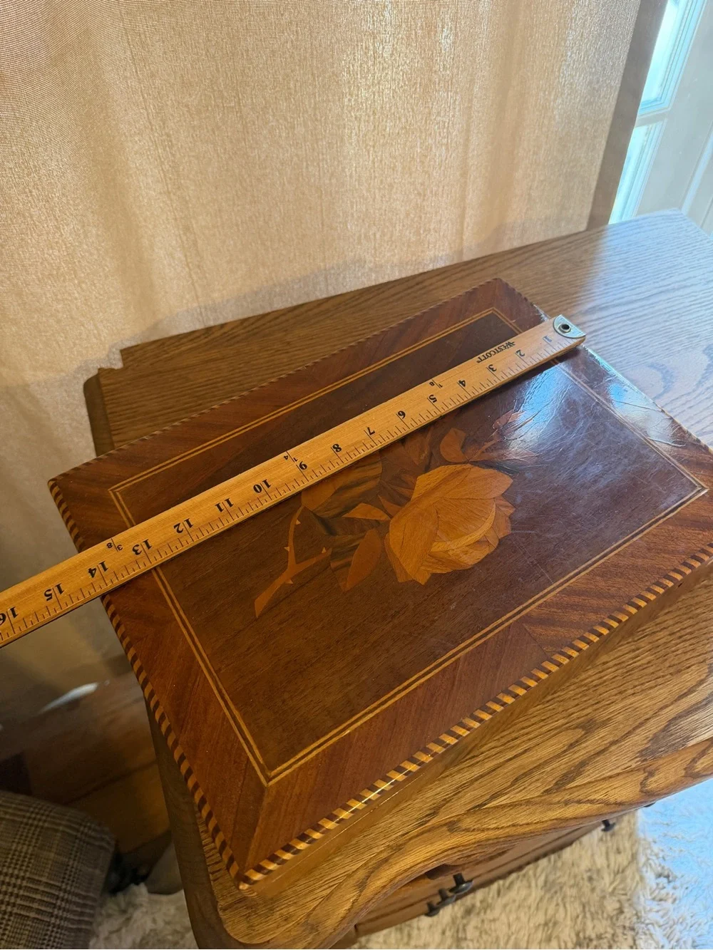 Vintage decorative wooden
