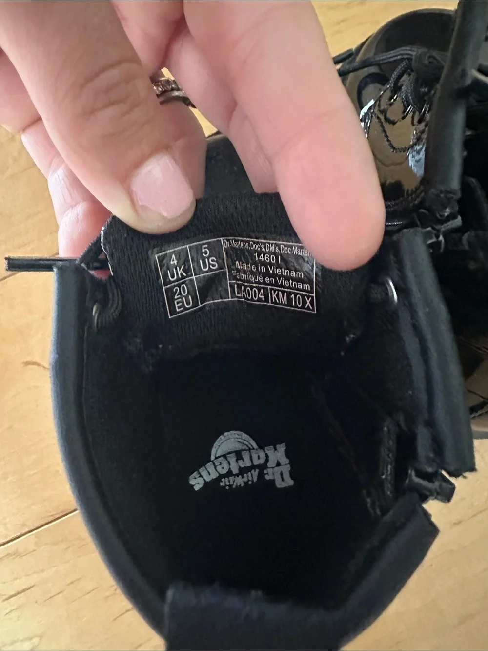 Dr. Martens shiny patent