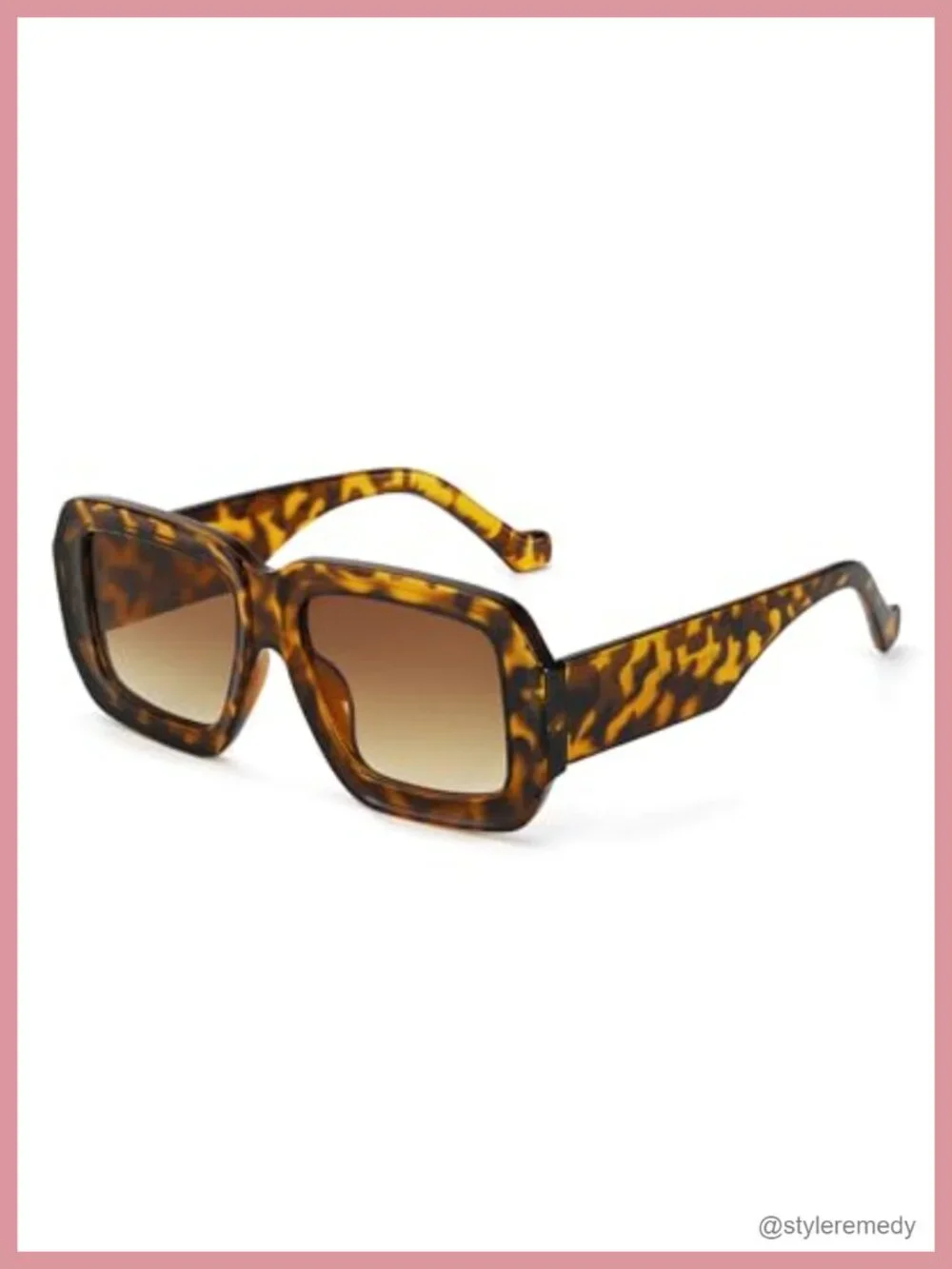 Oversized Chunky Square Sunglasses UV400 Women Designer Shades