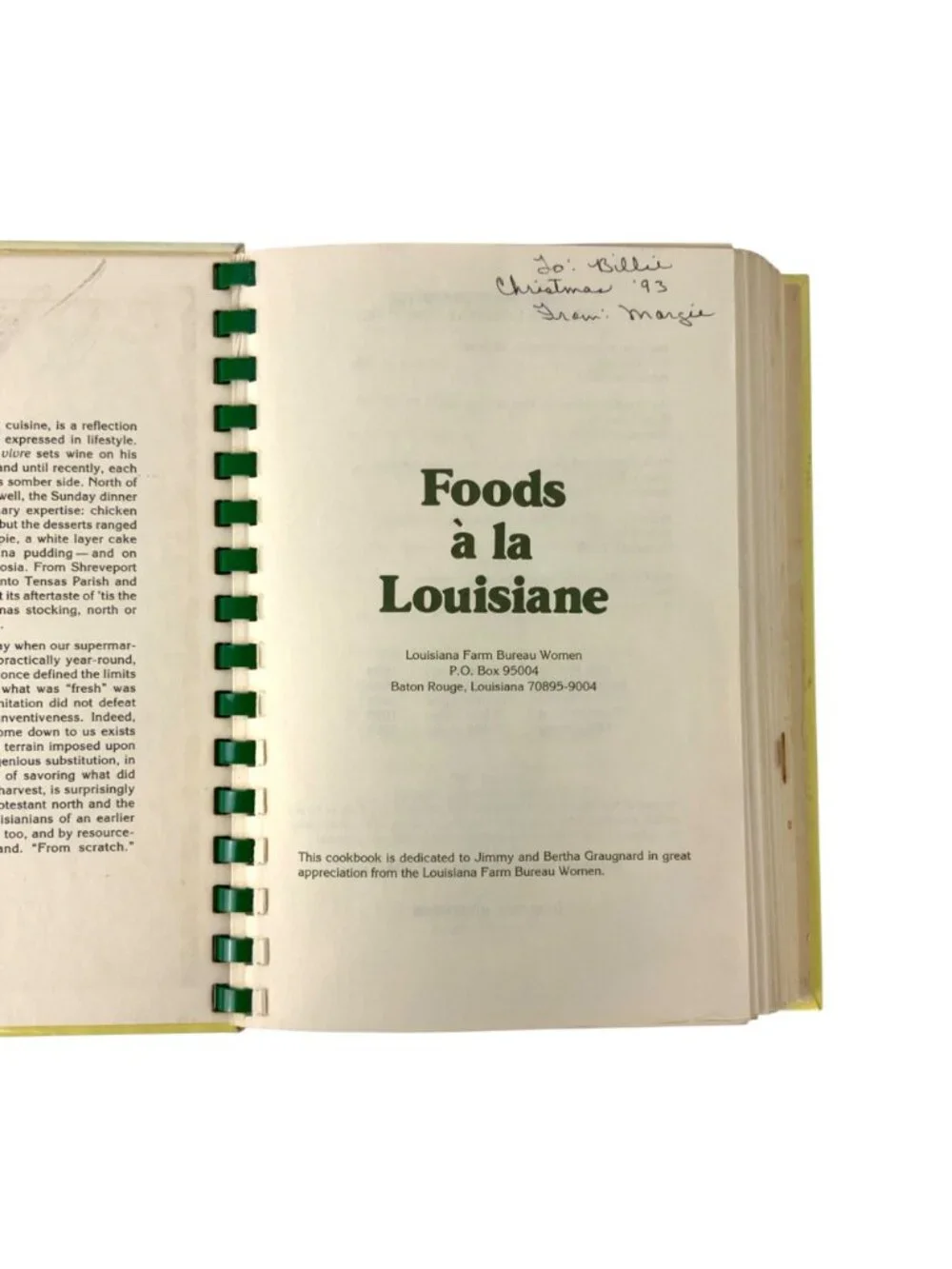 Louisiana Farm Bureau Women foods la