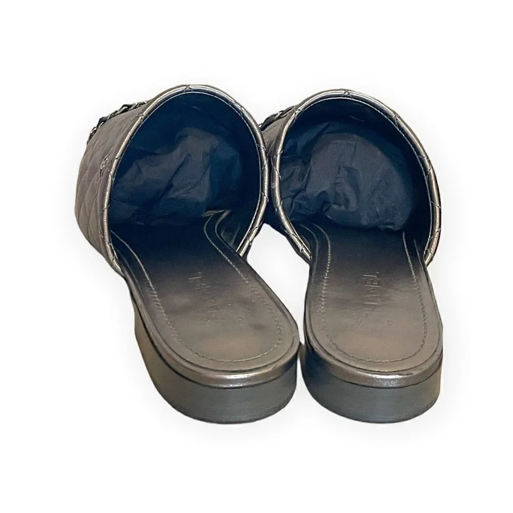 CHANEL iridescent silver