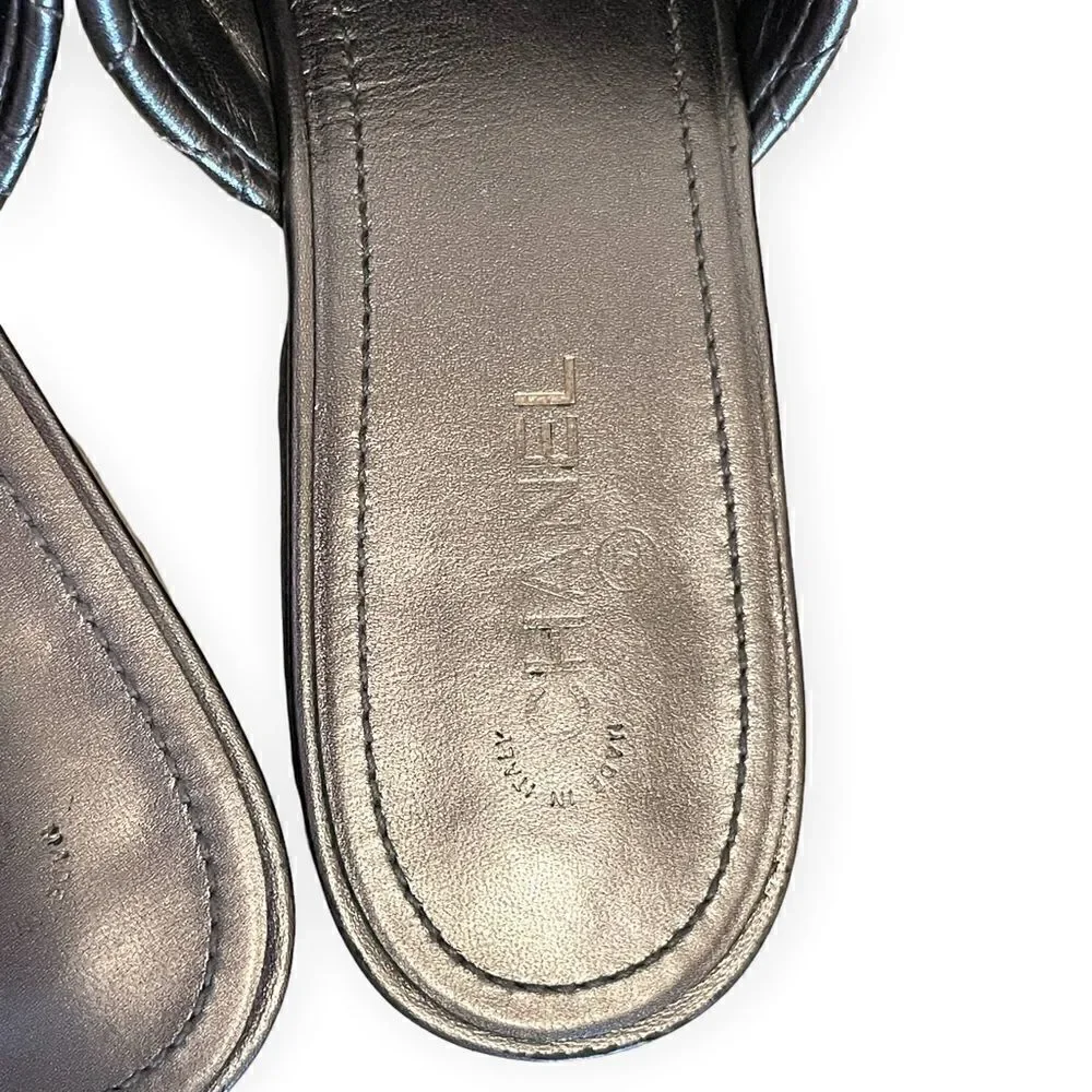 CHANEL iridescent silver