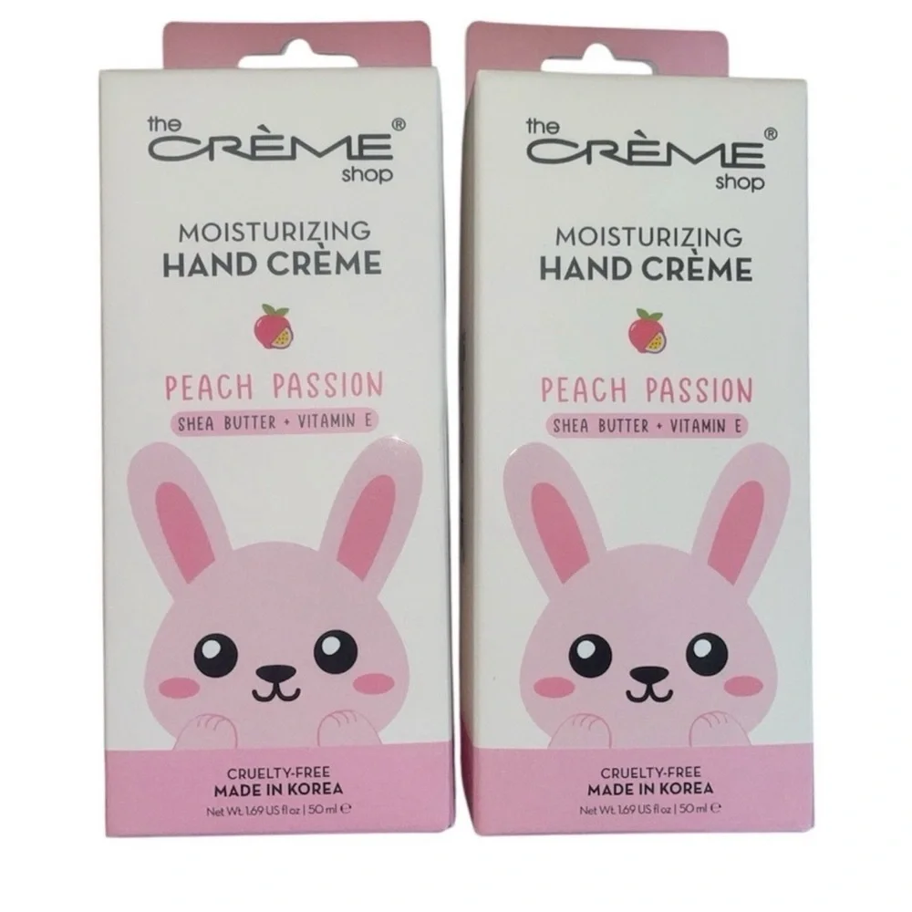 The Crème Shop Peach Passion Hand Crème Bundle of 2  New in box