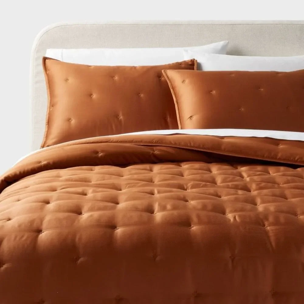 Threshold - Full/Queen TENCEL Comforter and Sham Set Copper -  Copper