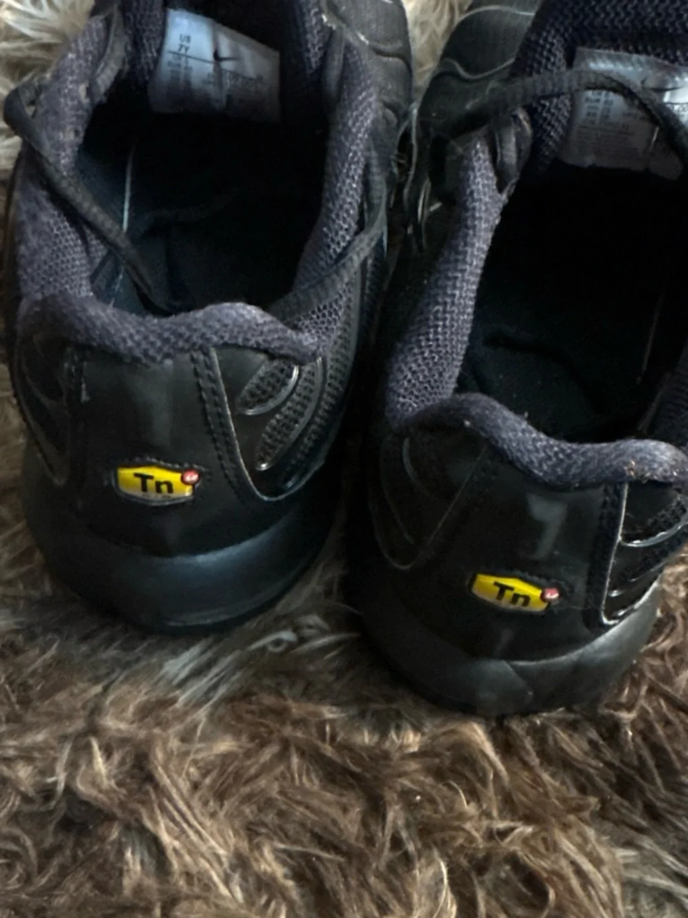 Nike Black and Yellow TN Men’s Sneakers