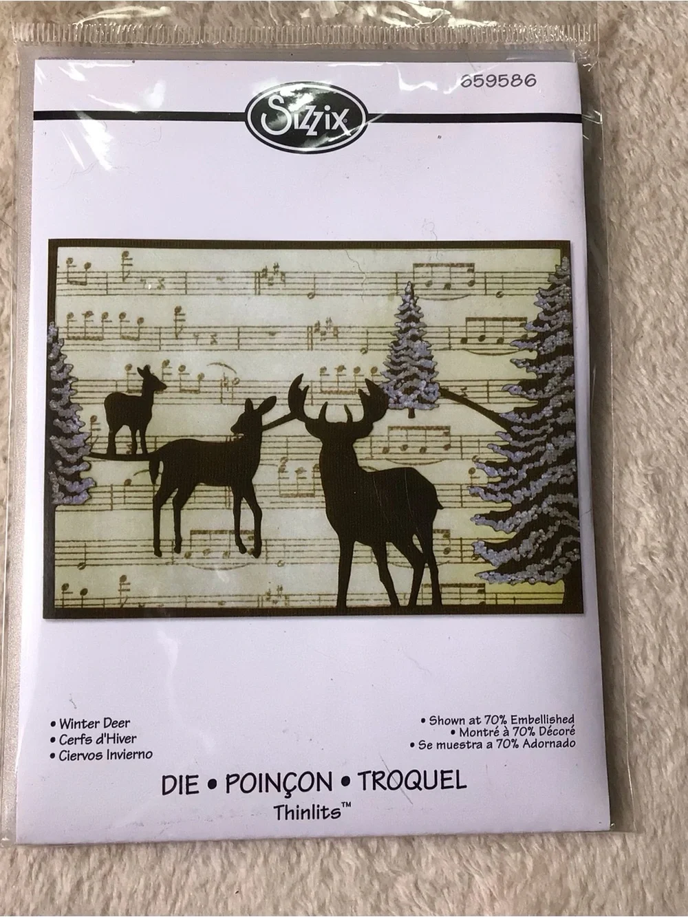 Sizzix Winter Deer Thinlits Die