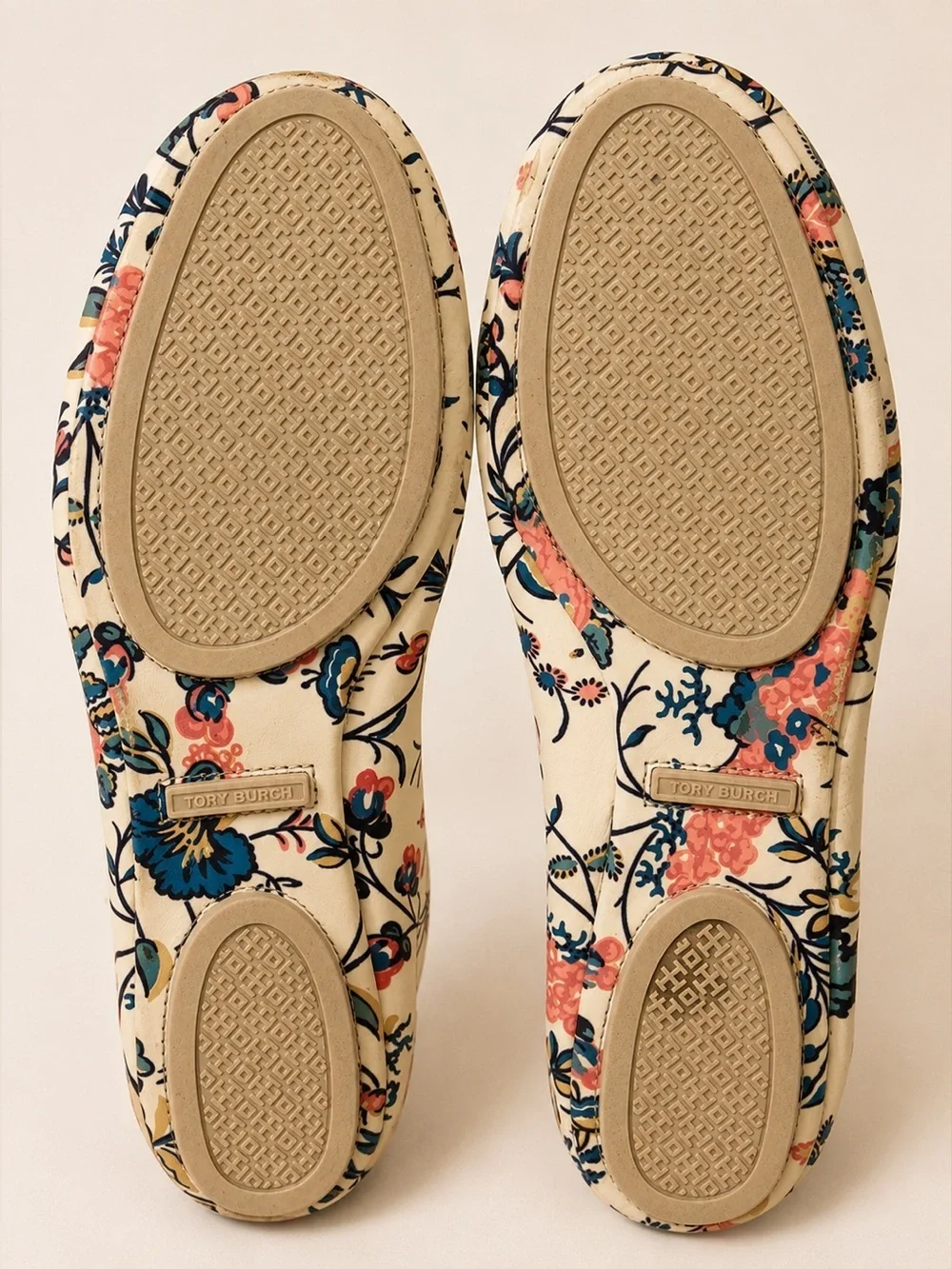 Tory Burch cream leather