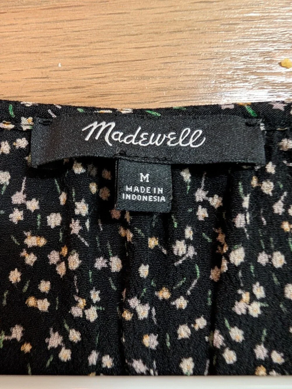 Madewell black blouse