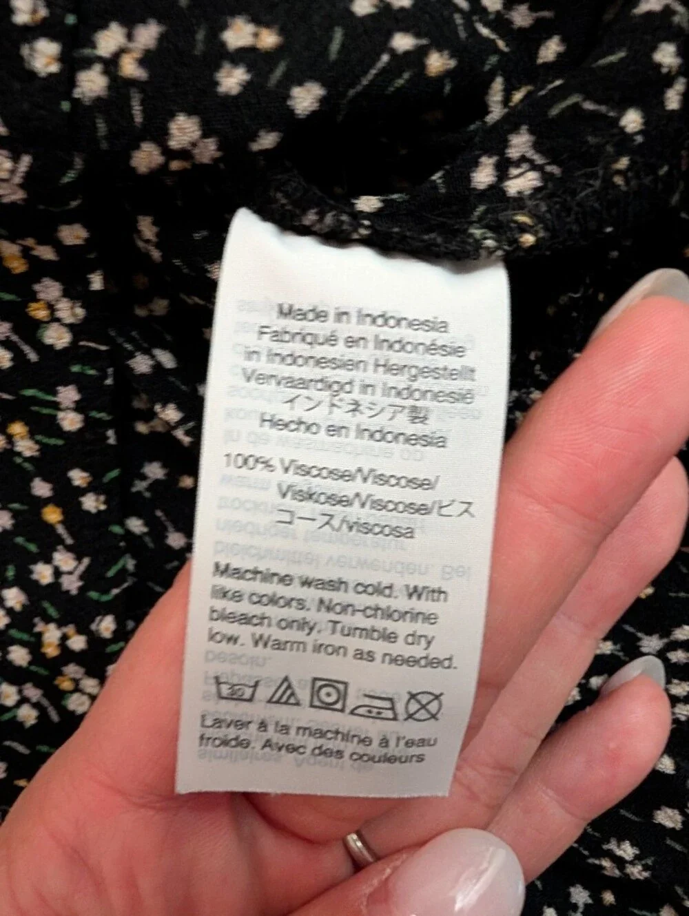 Madewell black blouse