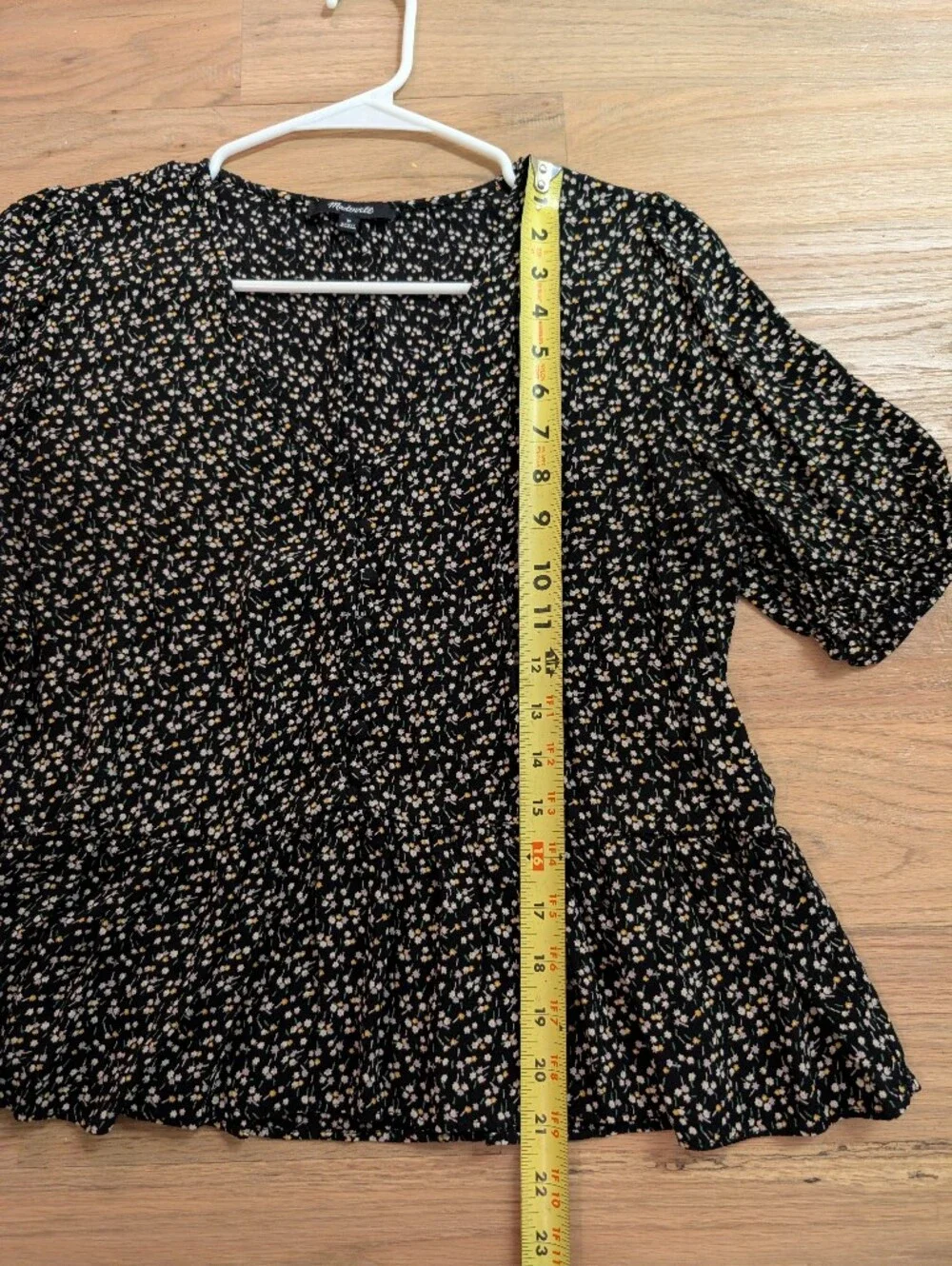 Madewell black blouse