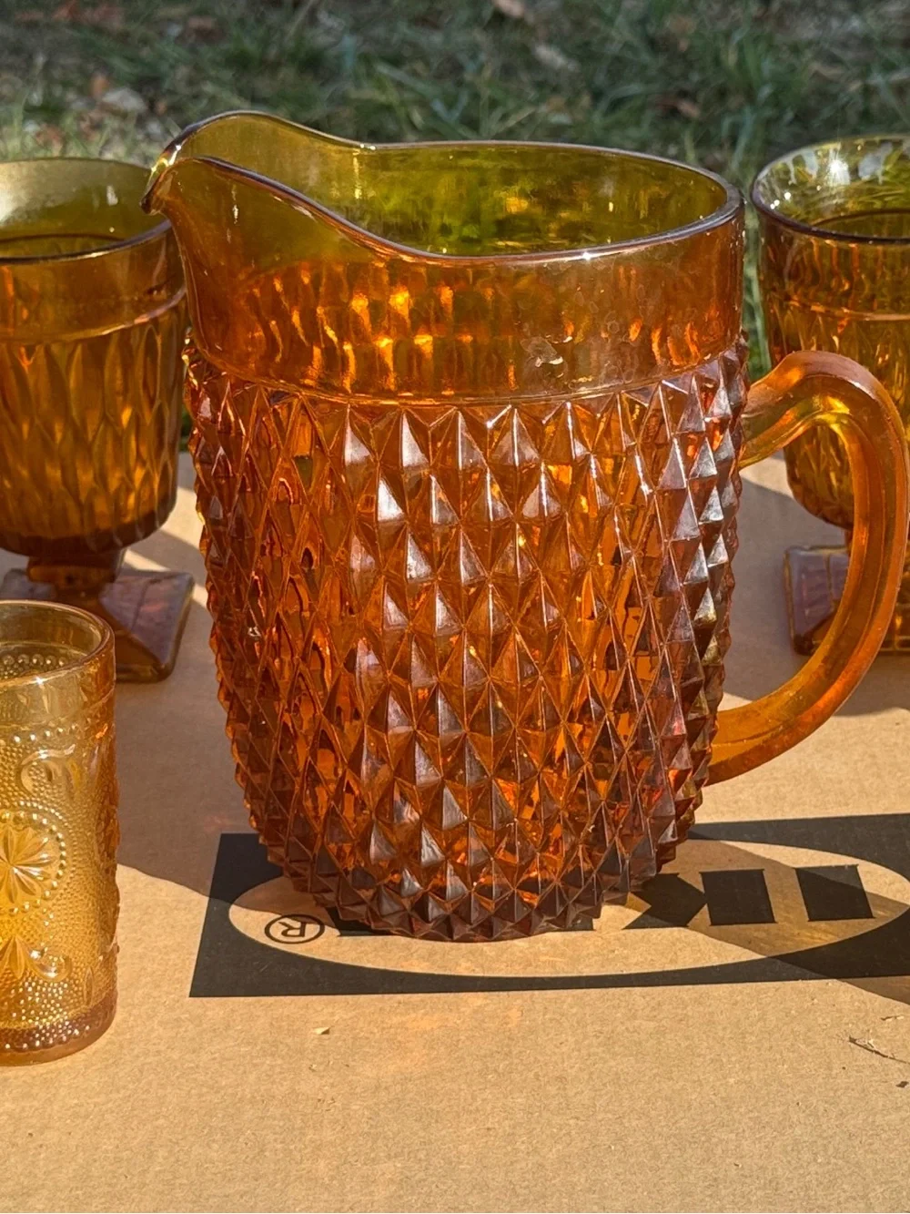 Indiana Glass elegant amber