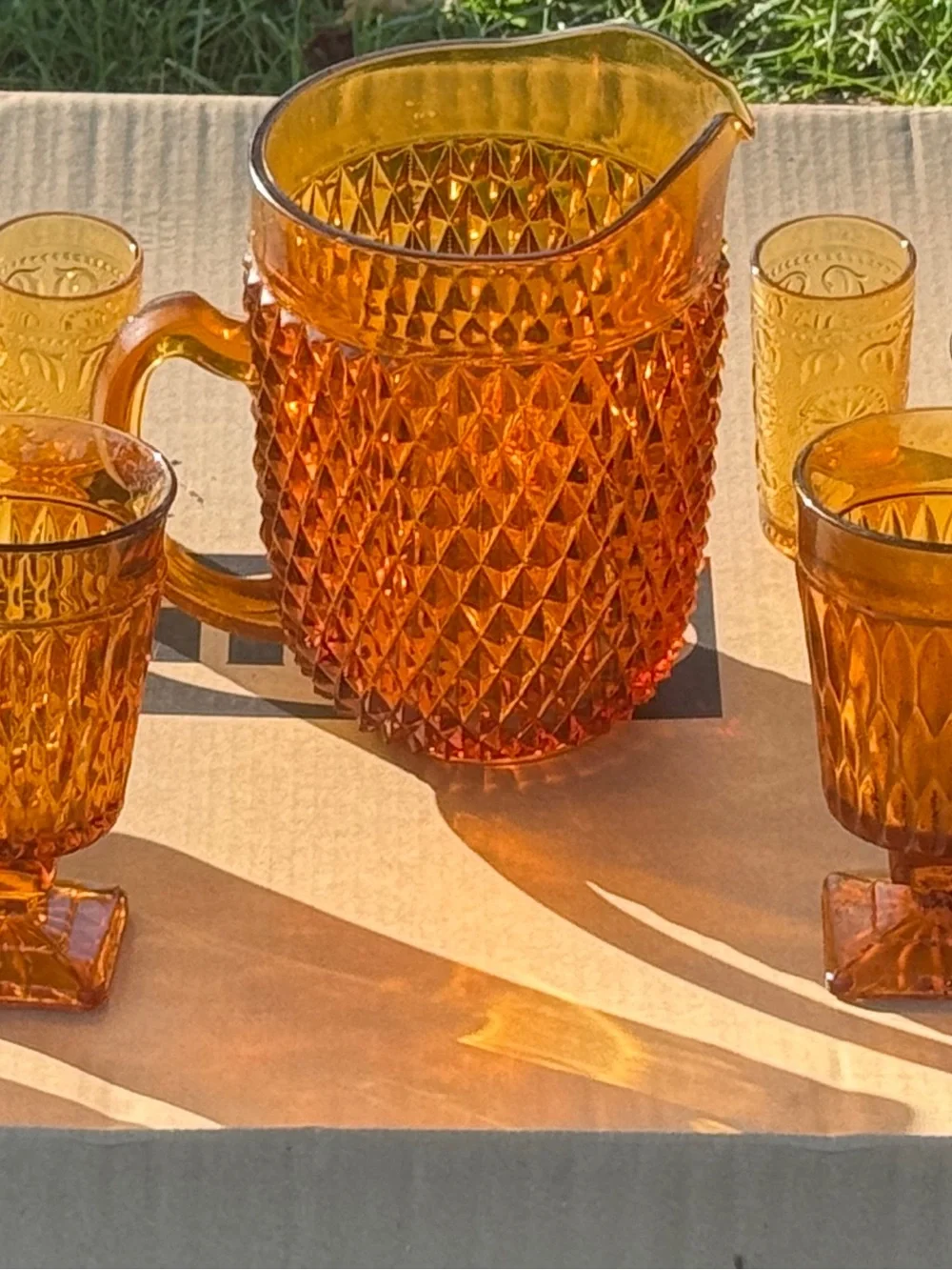 Indiana Glass elegant amber