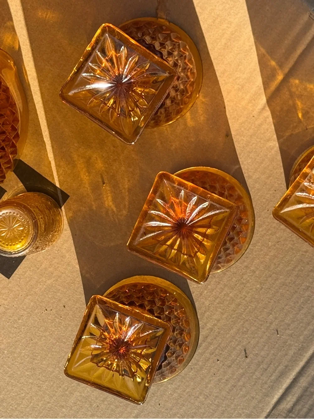 Indiana Glass elegant amber