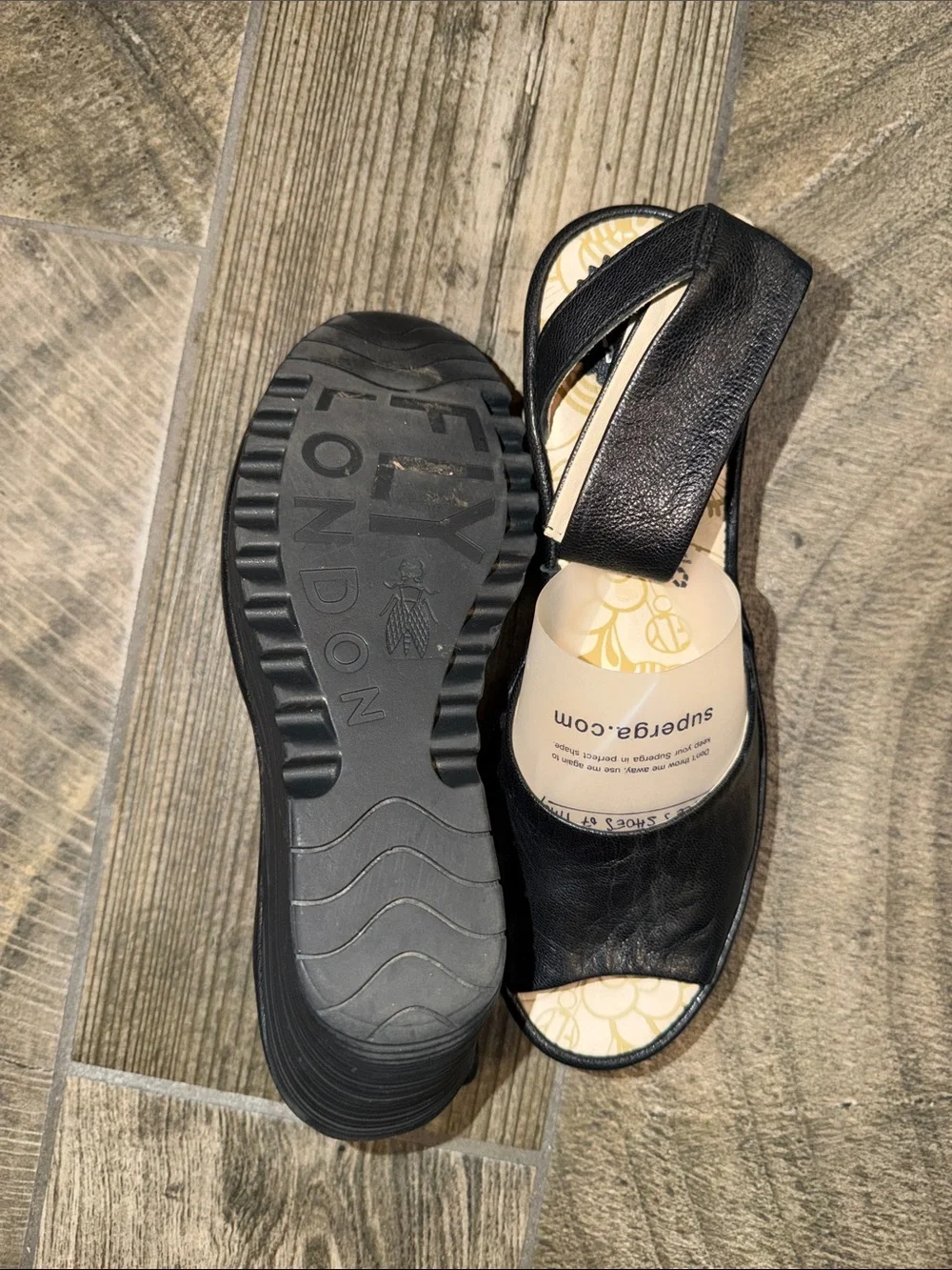 Fly London modern wedge