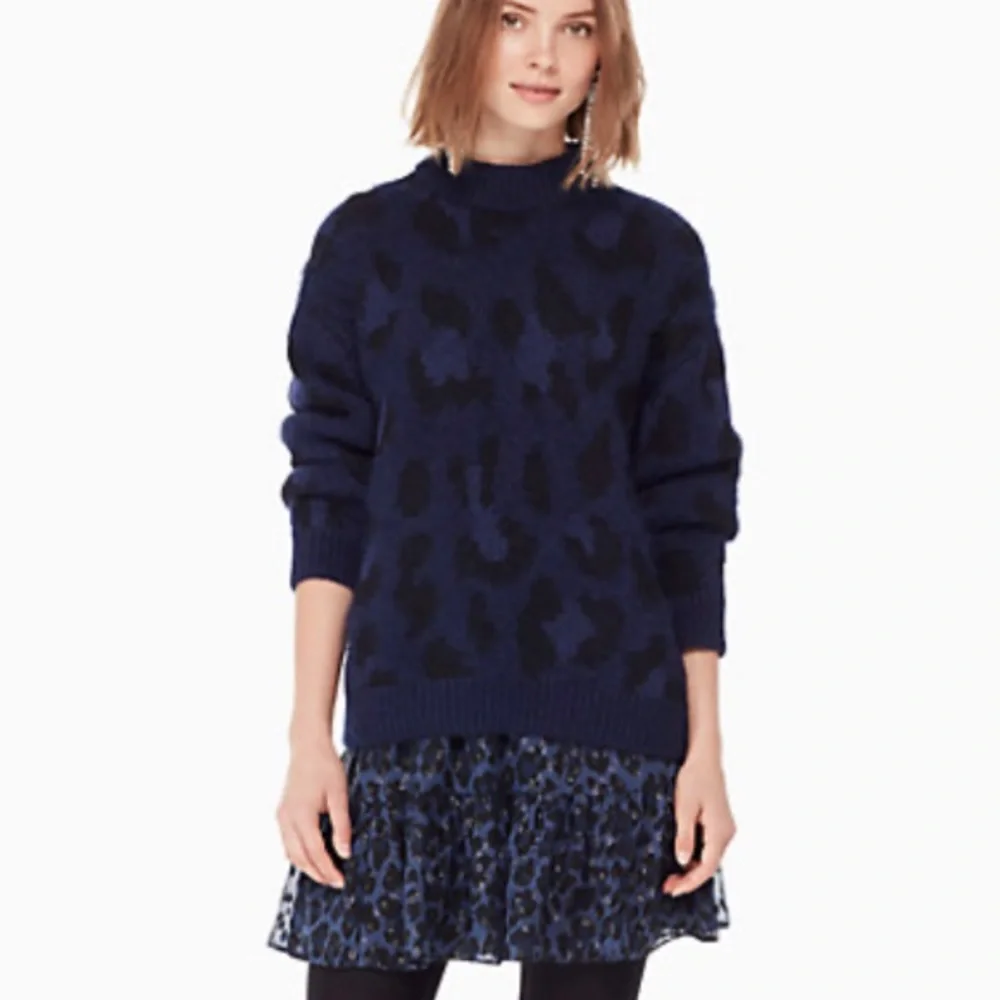 NWT Kate Spade Leopard Print Sweater