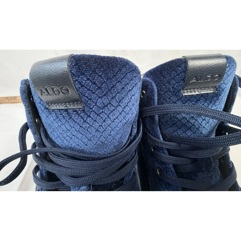 Aldo Shoes Men Blue Zip‎ & Lace Up  Size 10