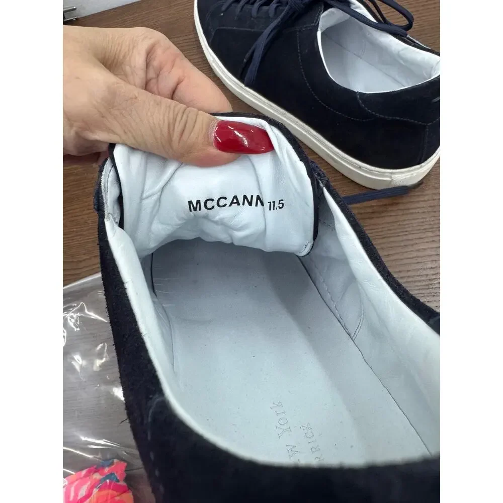 To Boot New York Mccann Sneakers Shoes Blue Lace Up Suede Size 11.5 (SH300THRIFT