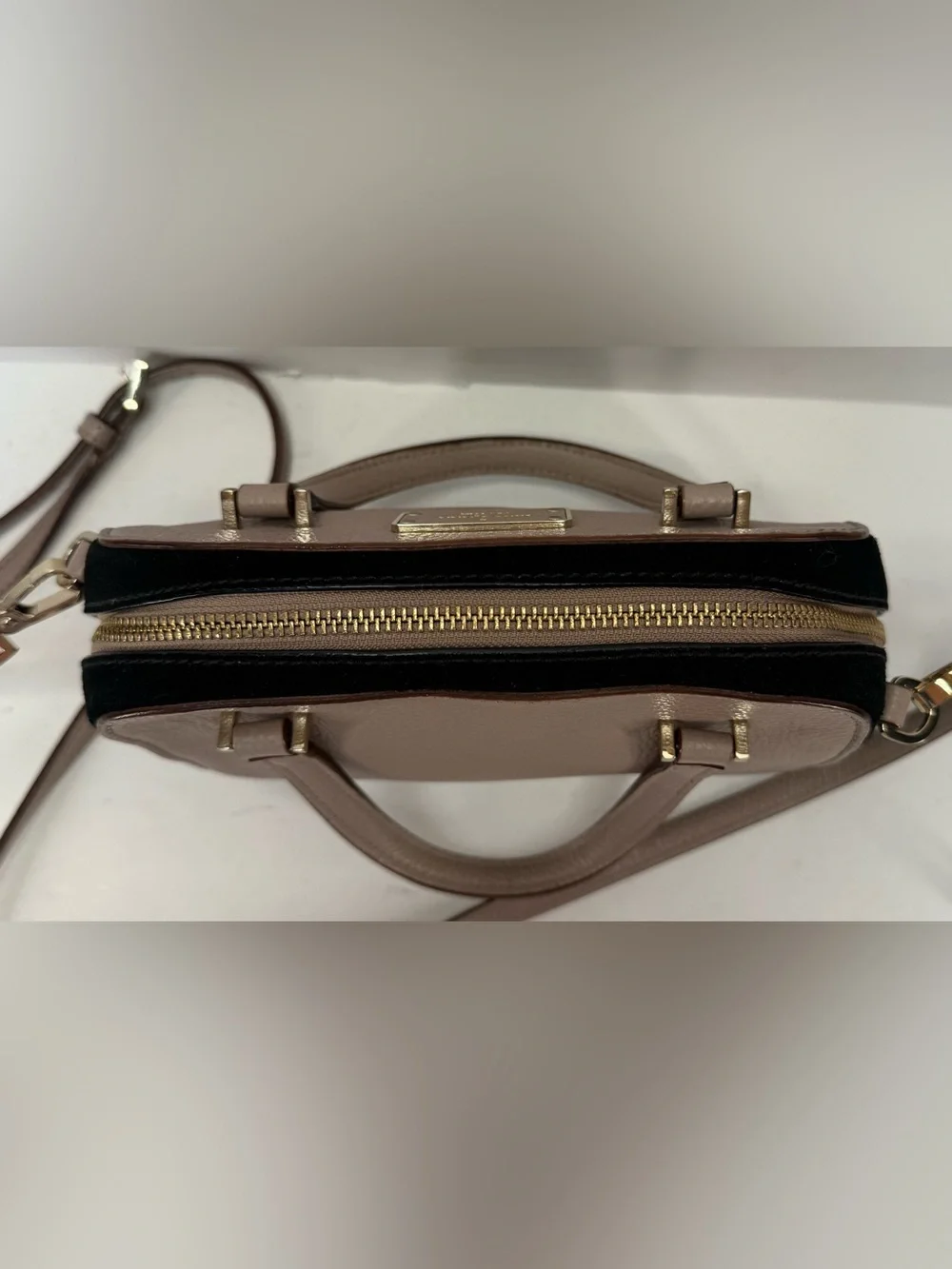 kate spade suede detachable top
