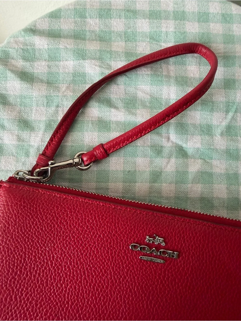 Coach vibrant red