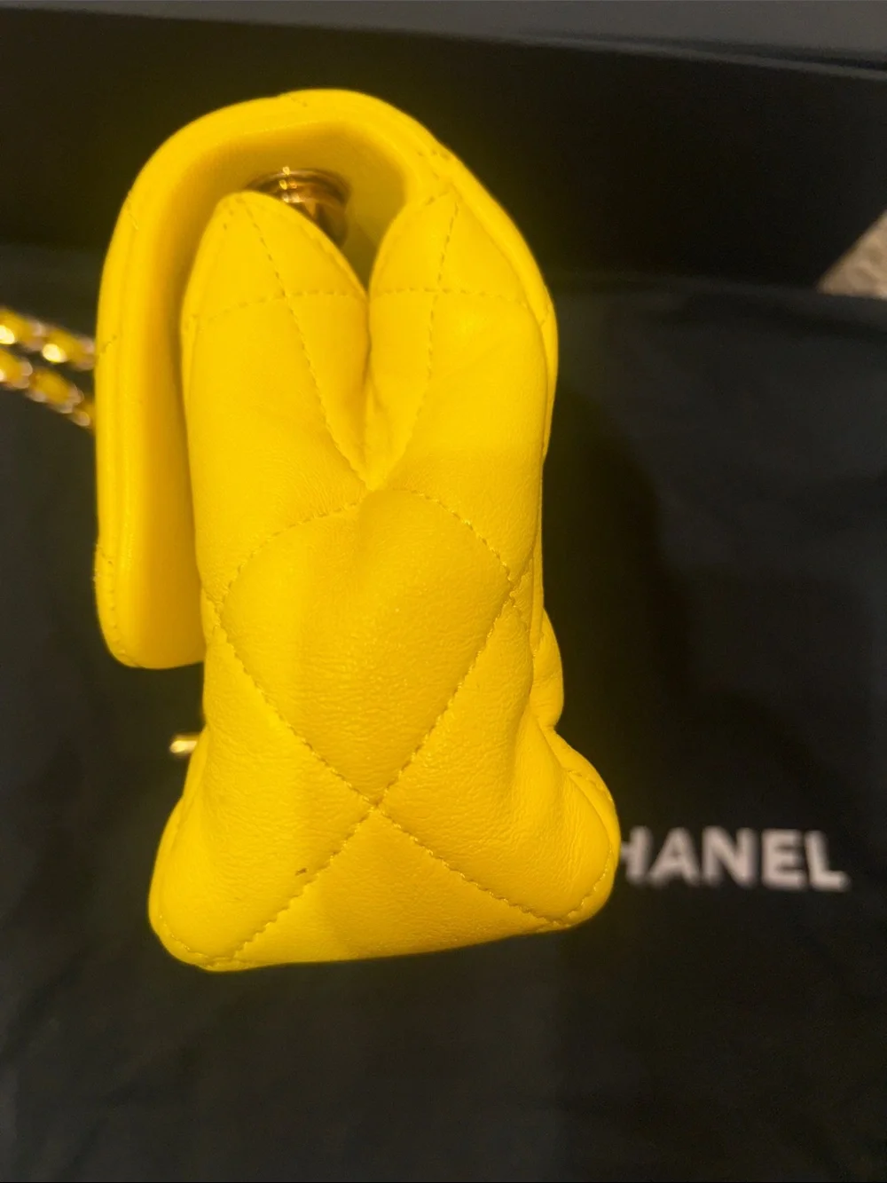 CHANEL bright yellow