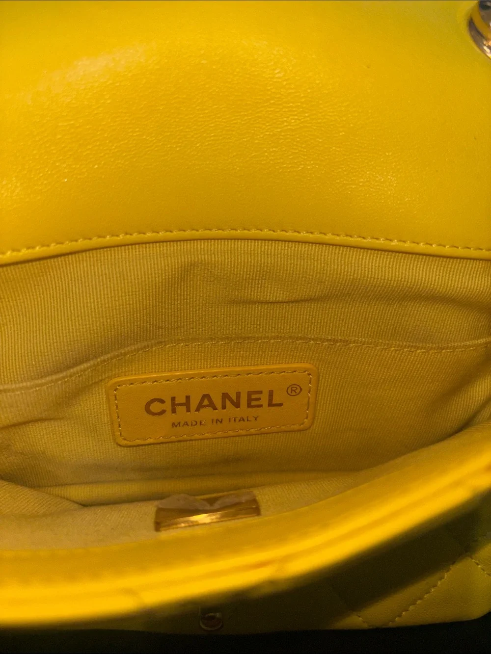 CHANEL bright yellow