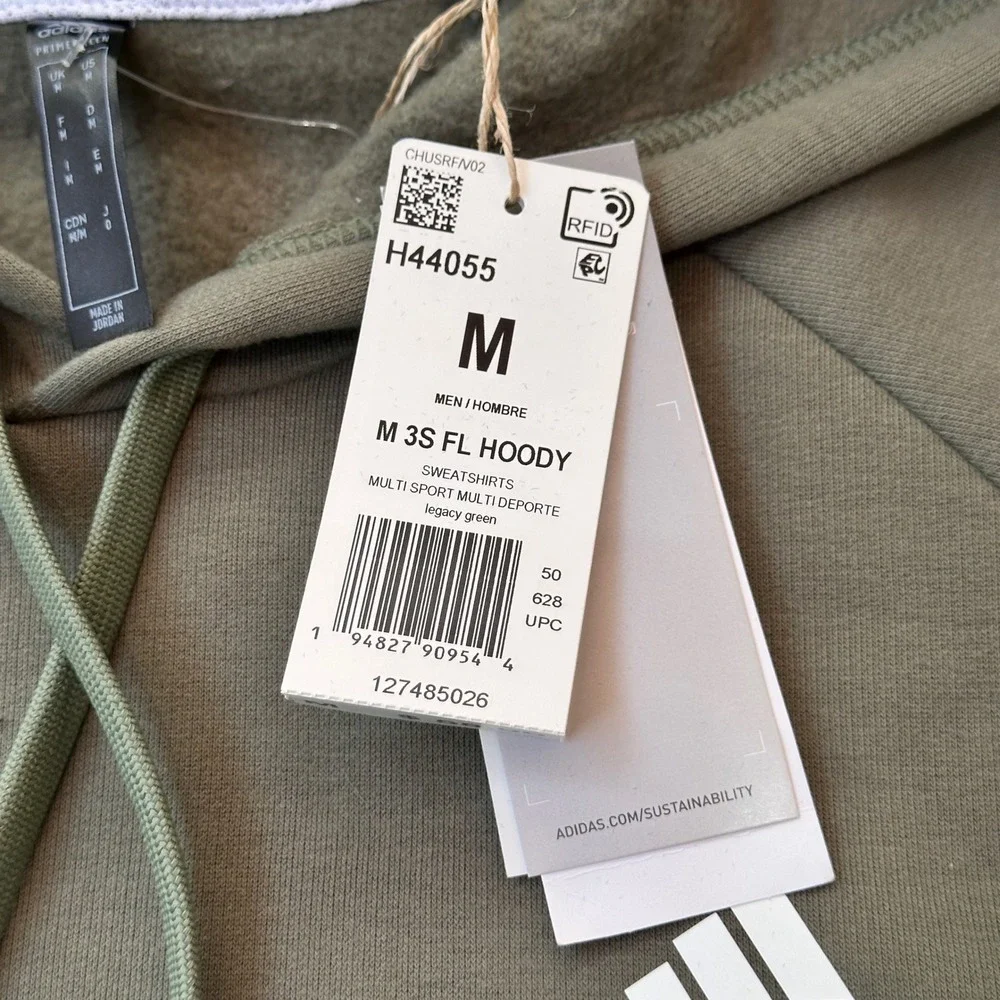 adidas stripes fleece
