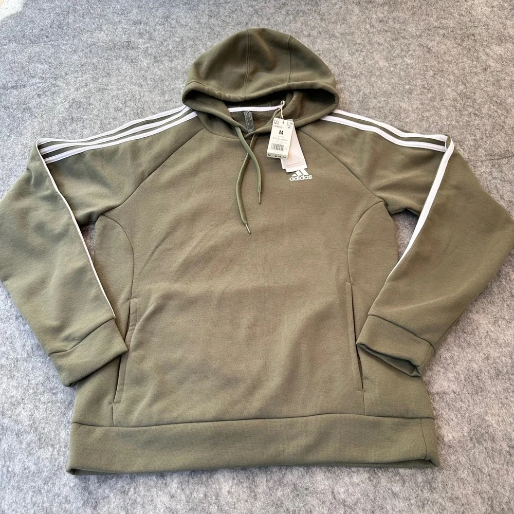 adidas stripes fleece