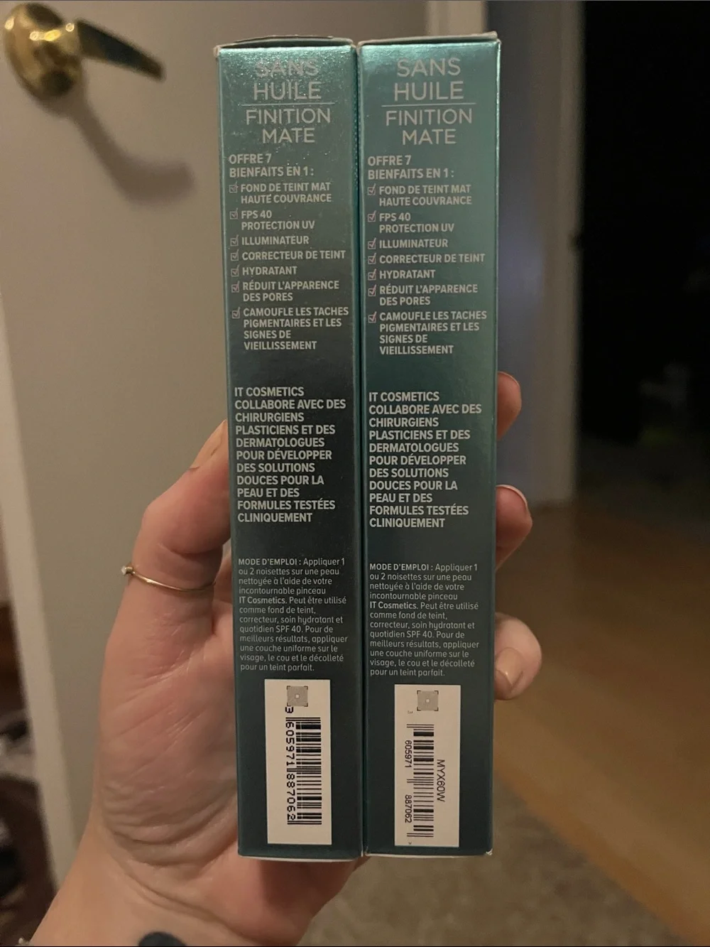 IT Cosmetics CC+ Oil-Free Matte Cream Foundation SPF 40 - Deep (40) Set of 2