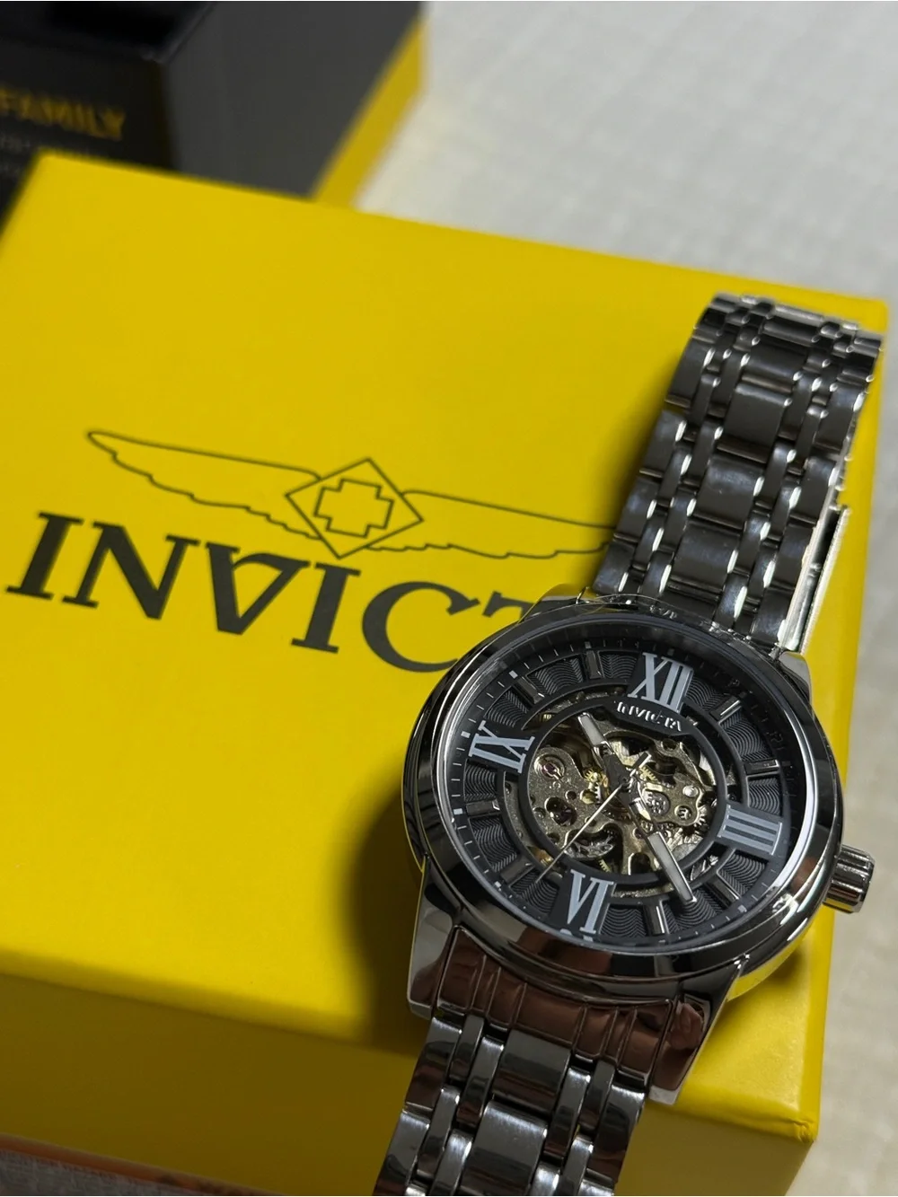 Invicta polished silver