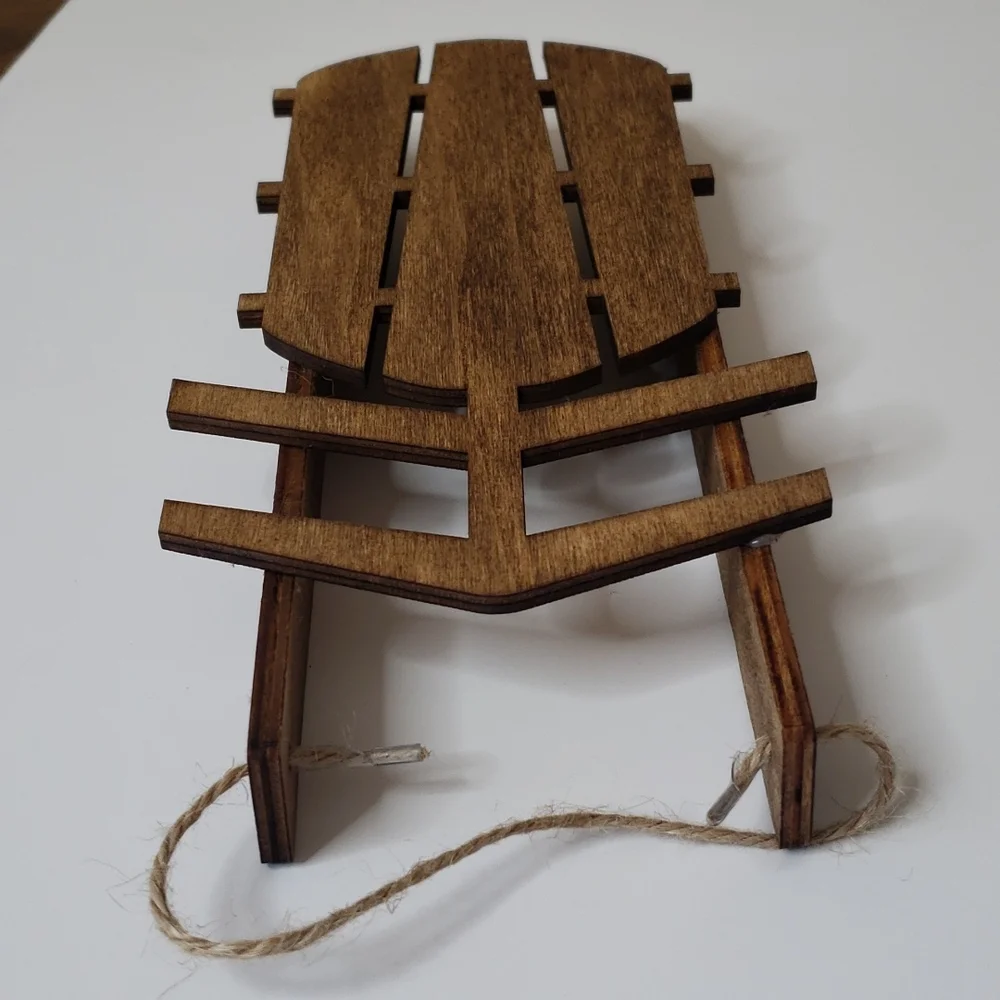 N/A wooden sled