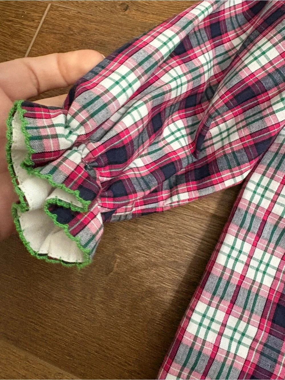 The Beaufort Bonnet Company Plaid & Green Corduroy Set 18-24M NWT
