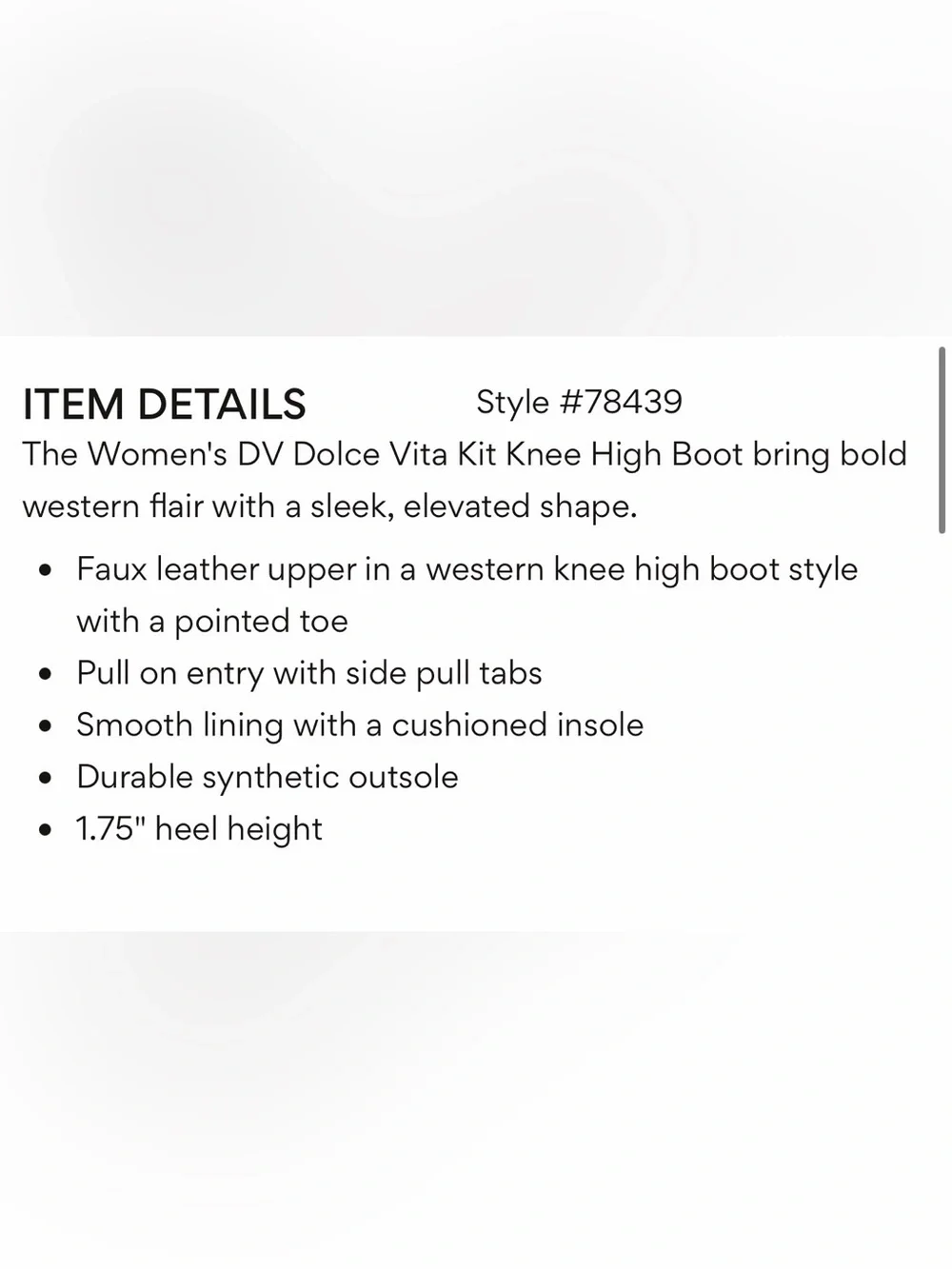Dolce Vita classic tall