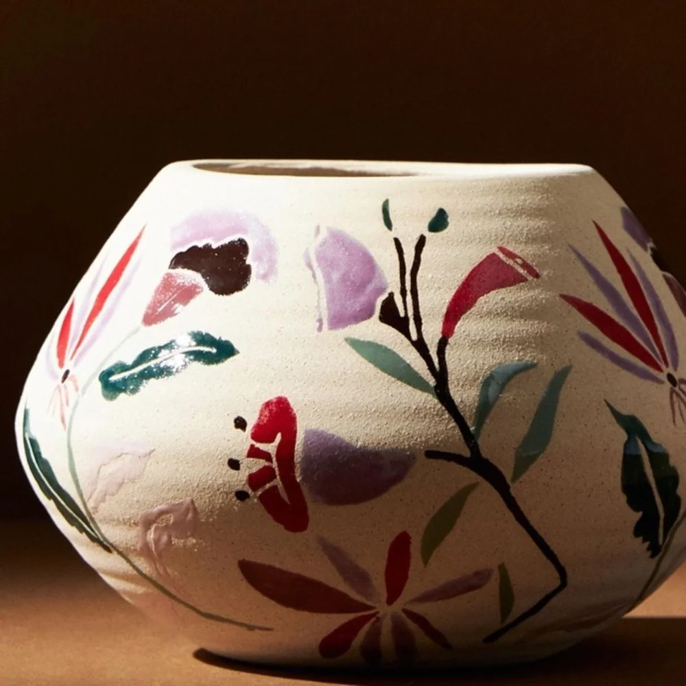 Anthropologie handpainted stoneware
