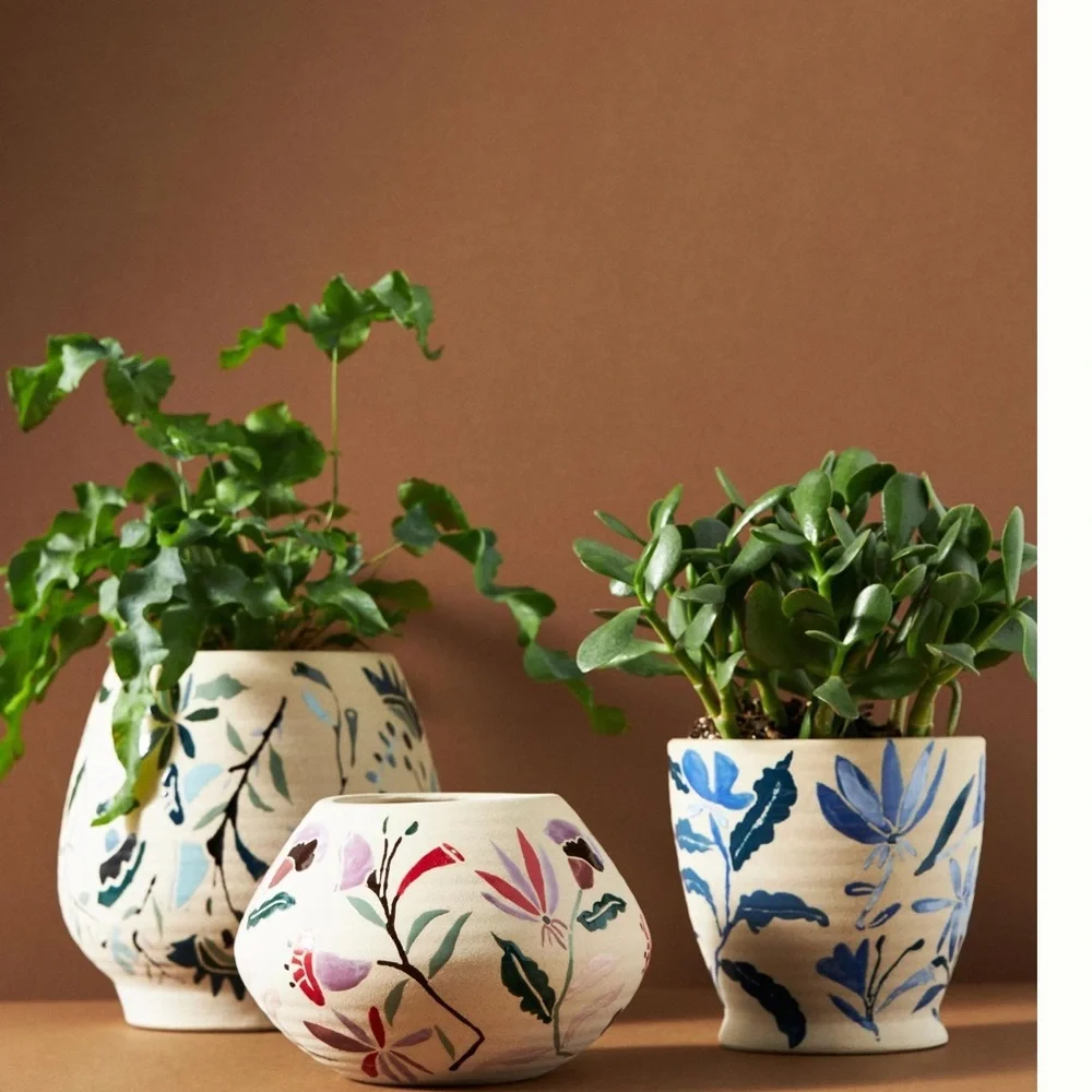 Anthropologie handpainted stoneware