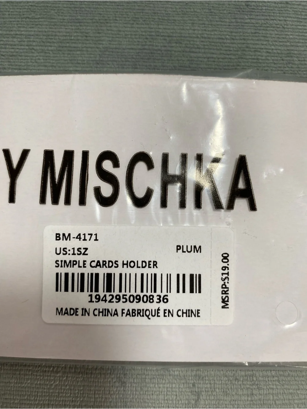 Badgley Mischka slim leather