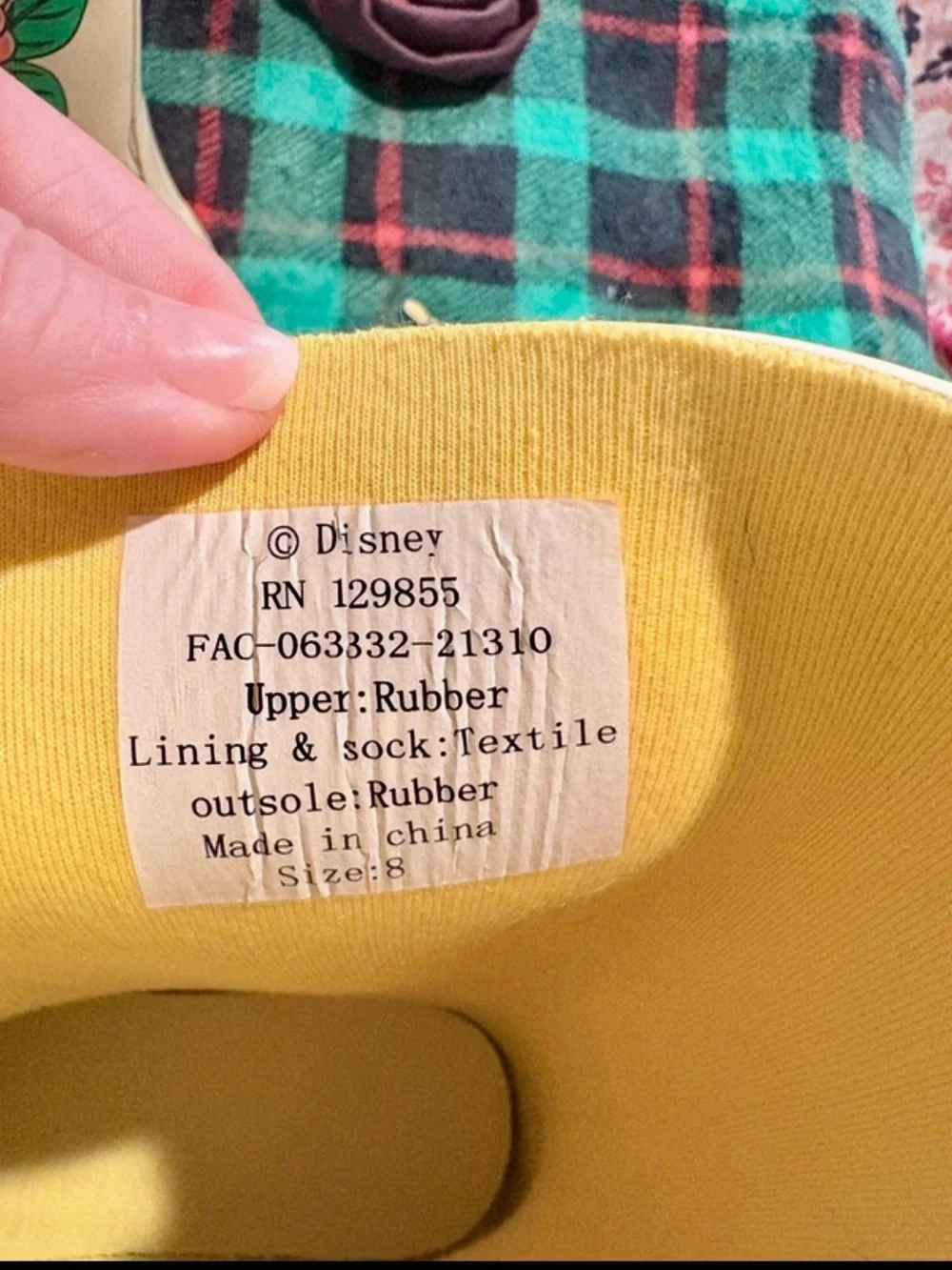 Disney rain boots