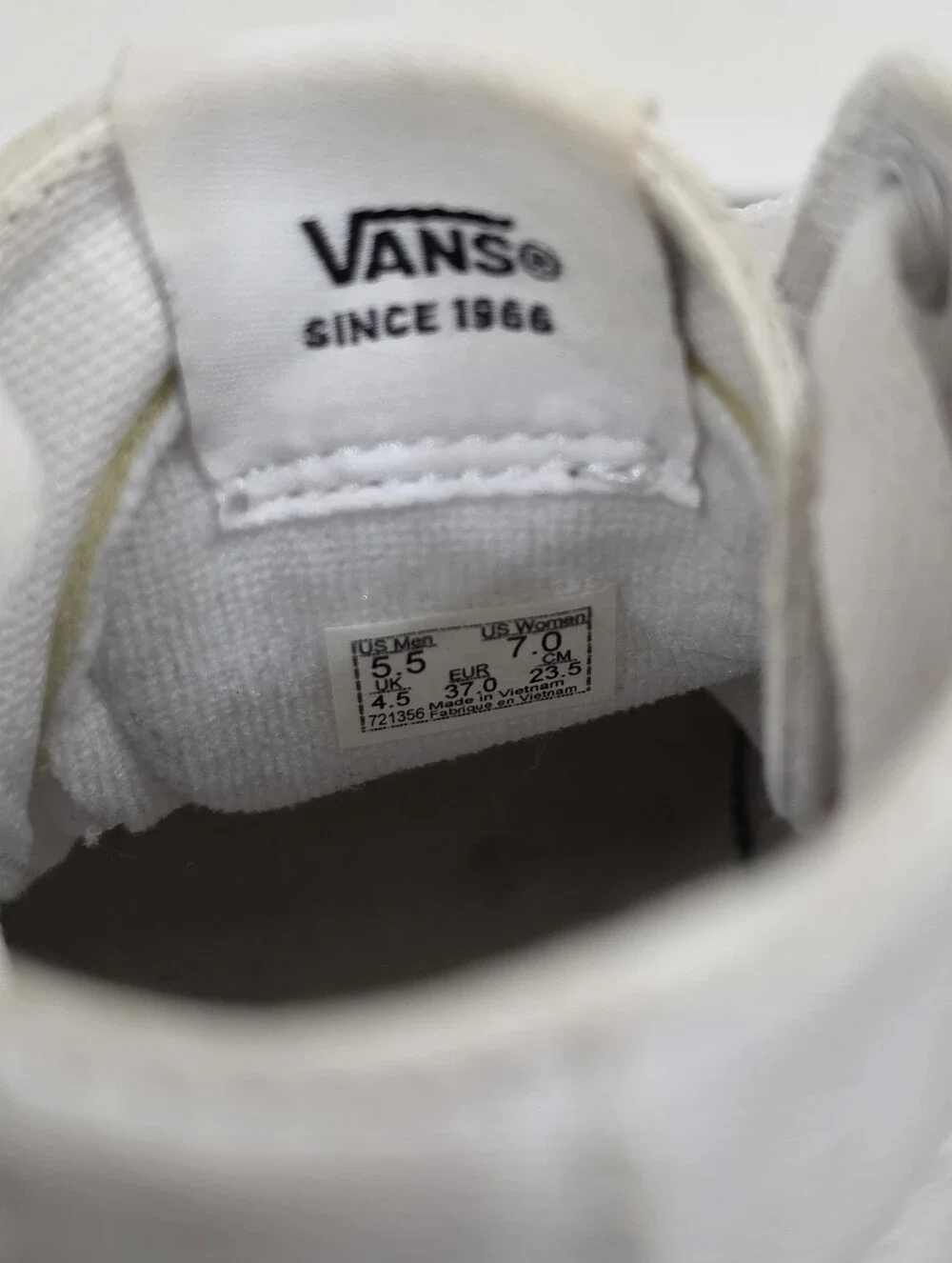 Vans normal wear