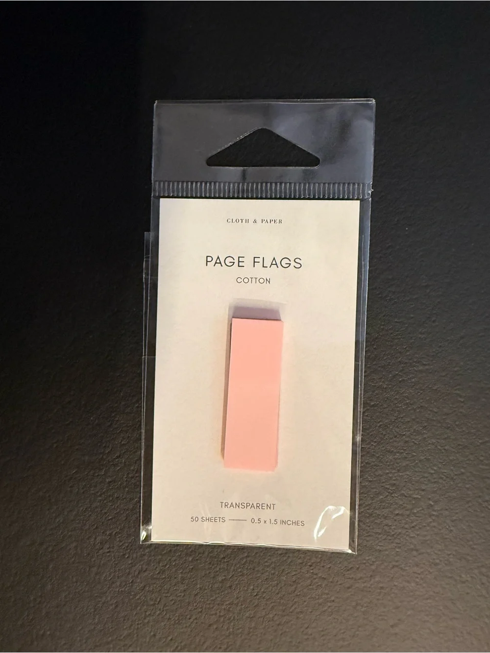 Cloth & Paper Pink Page Flags - Pack of 50
