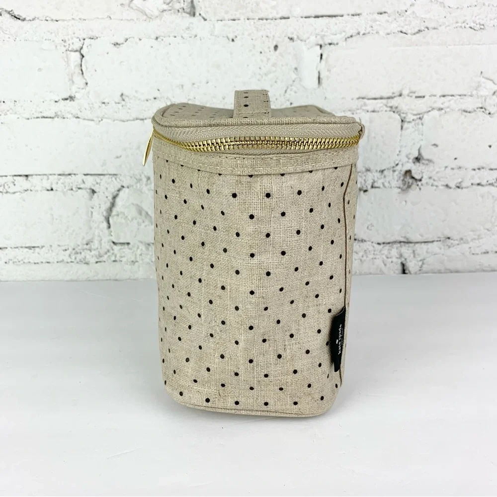 Kate Spade Polka Cot Beige Out To Lunch Lunchbox
