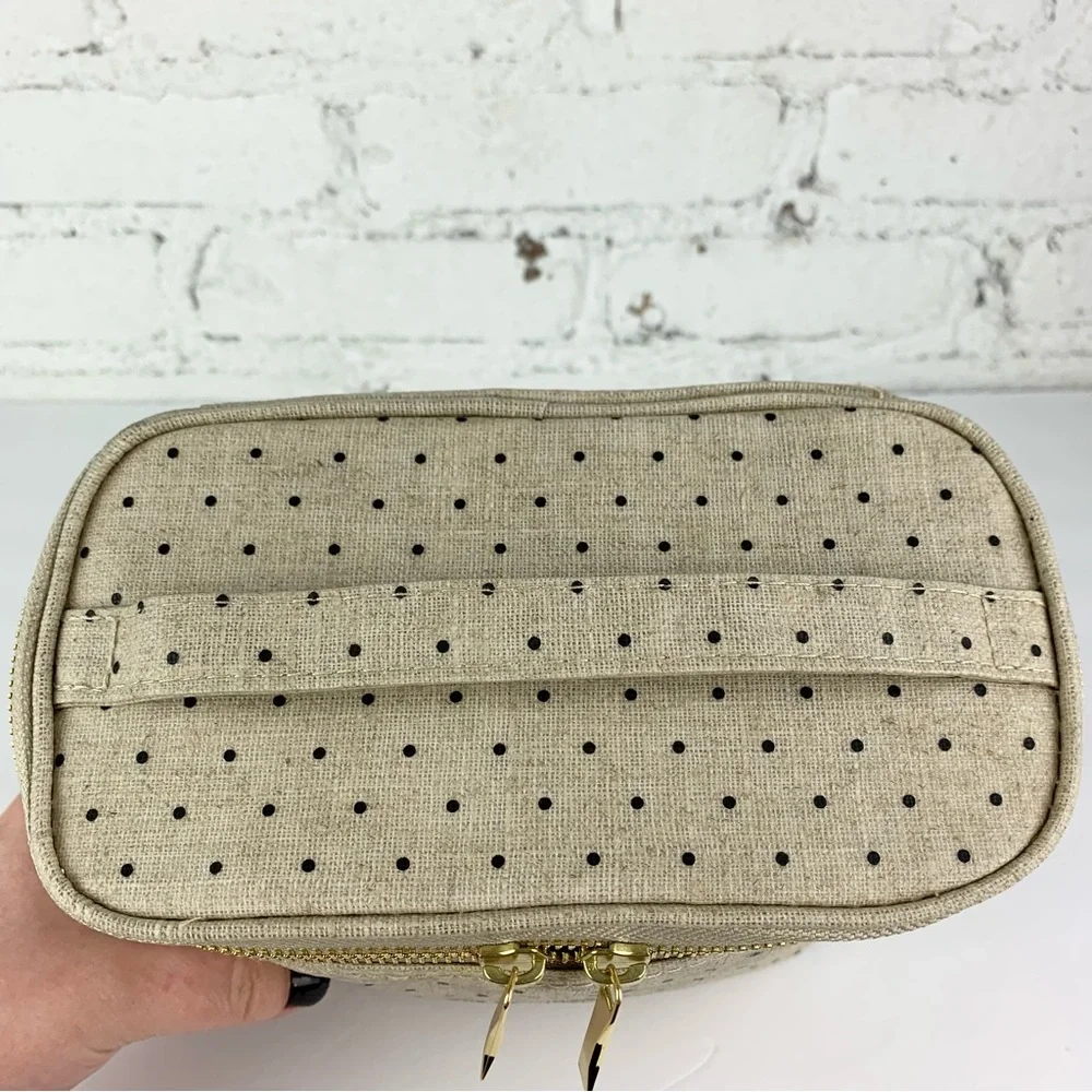Kate Spade Polka Cot Beige Out To Lunch Lunchbox