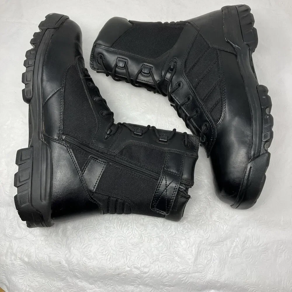 Bates Mens Tactical Sport Side Zip Composite Toe Black Boots E02261 Sz 15 Combat