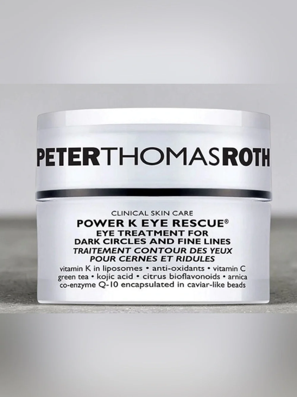 Peter Thomas Roth White and Black Eye Cream Jar