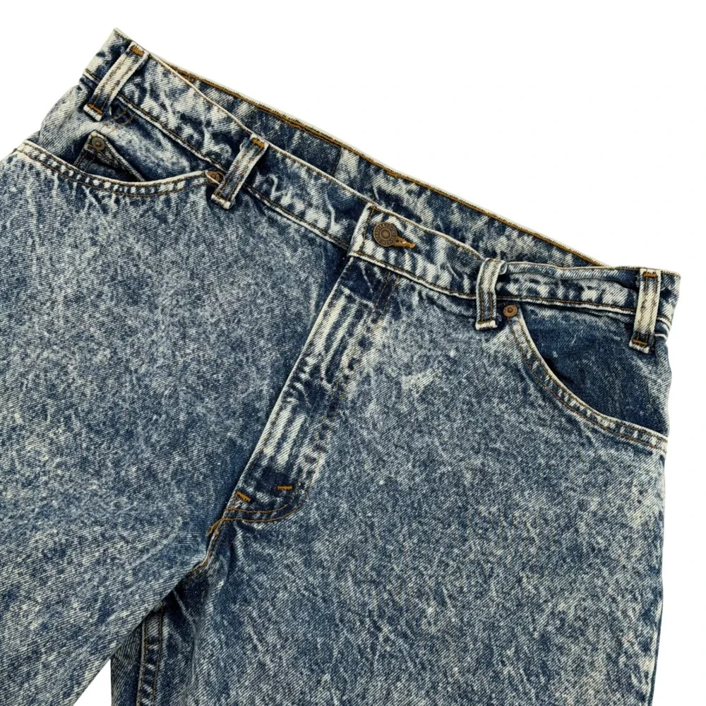 Vintage 80's Levi's 550 Orange Tab Acid Wash Jeans‎ USA Made 36x30 Relaxed Fit